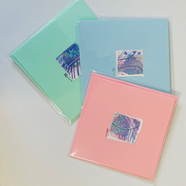 Original art hand painted cards. 