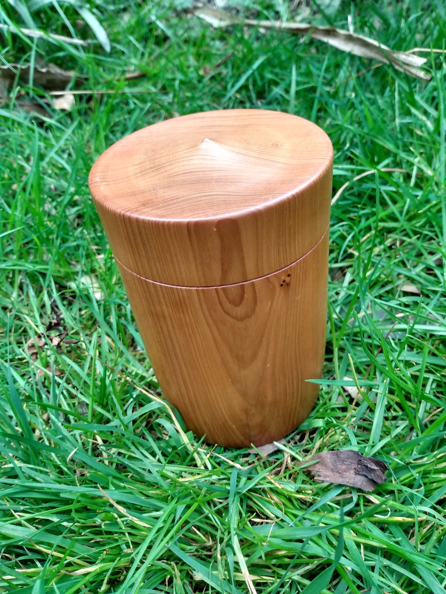Box - Cherry Wood with Tight Fitting Lid