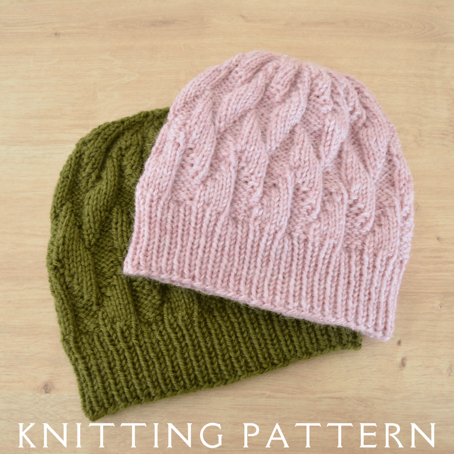 Hat Knitting Pattern The Severn Beanie Printed Copy
