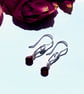 Indian Garnet Dangle Earrings  - Image 3