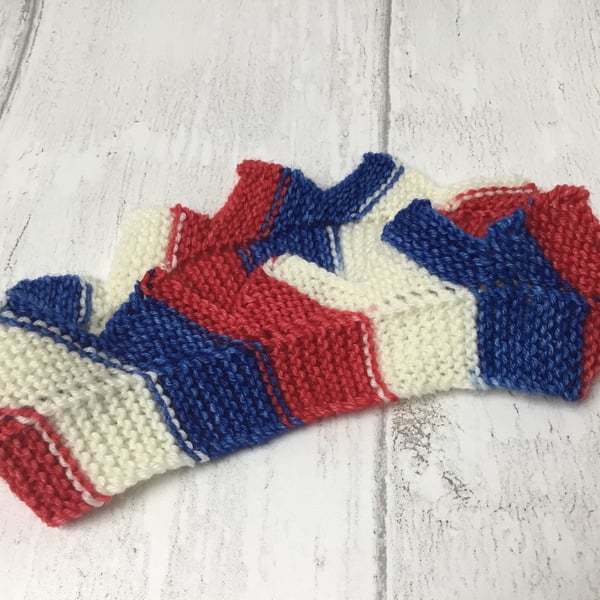 Jubilee knitted crown, for street parties, photo shoots or dressing up