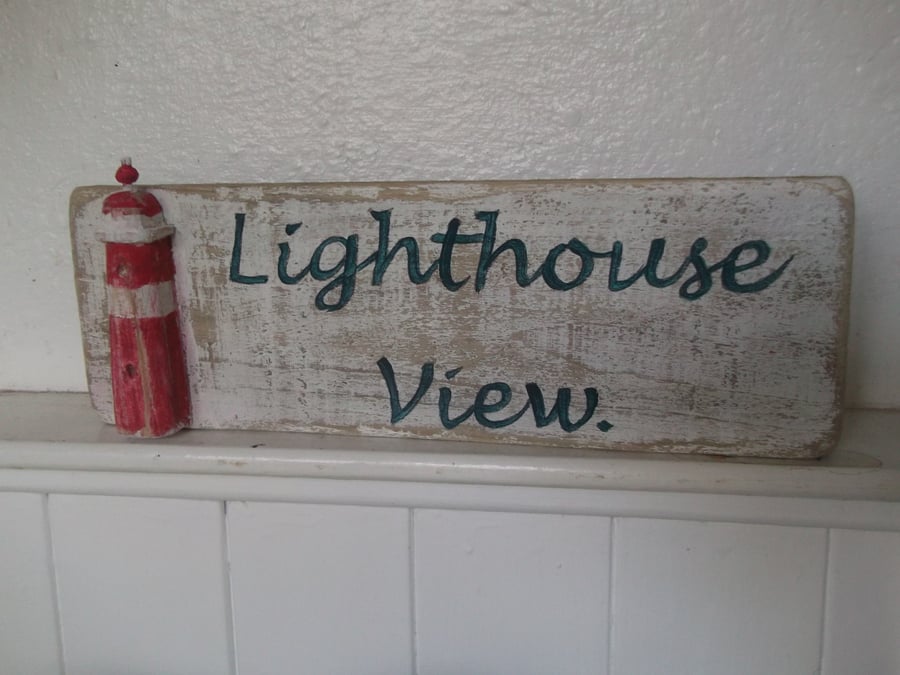 Driftwood house sign garden sign