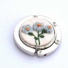 Handcrafted Blue Floral Bag Hanger