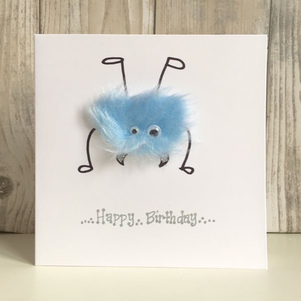 Birthday card - fun gymnast performer, tumbler, acrobat, gymnastics routine