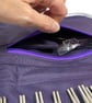 Interchangeable knitting needle case , fully zip around knit pro case,  - Image 4