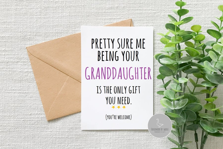 Funny grandad birthday card, Funny card for grandparents, funny fathers day card