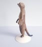 MEERKAT - polymer clay animal sculpture. - Image 7
