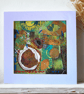 Small abstract textile art - nature study - mounted & ready to frame - Image 3