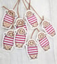 Pig in a blanket hanging Christmas tree decoration