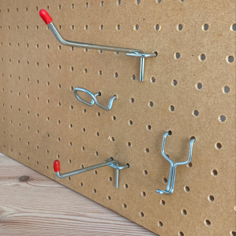 Pegboard Hooks - variety of sizes, organisation, tools, craft, storage
