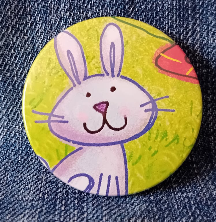 Picture Book  Badge - Rabbit