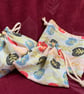 Autumnal Handmade Drawstring Bags 