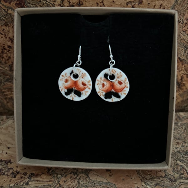 Handmade Drop Earrings, One of a Kind, Unique, sustainable Jewellery Ceramic