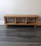 Handmade Rustic Wooden TV Console Book Shelf Unit: Farmhouse Living Room Home De - Image 7