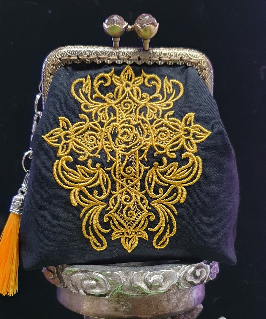 Gothic Cross coin purse