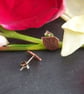 Leaf studs in etched copper - Image 4