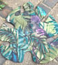 Monstera Leaf Mat - Tropical Night 