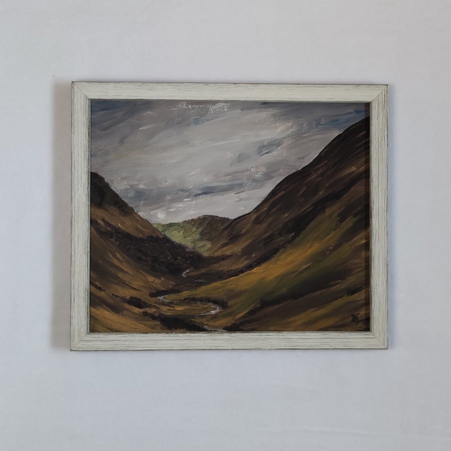 Glen Tilt, Cairngorms, Scottish Highlands Landscape Original Painting