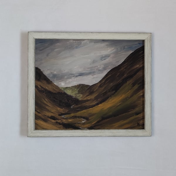 Glen Tilt, Cairngorms, Scottish Highlands Landscape Original Painting