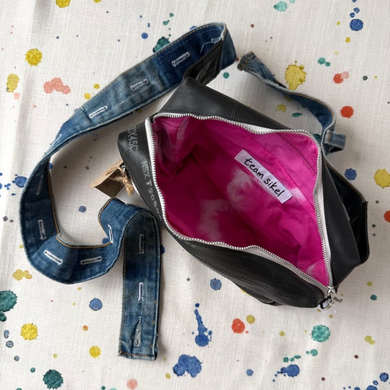 Pink Tie Dye Lined Inner Tube Bum Bag - Old Stock - Super Seconds