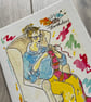 Knitter Birthday Card - Birthday Card Knitting - Birthday Card For Mum - For Her - Image 6