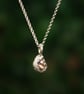  Recycled Silver and Gold Pebble Necklace  - Image 8