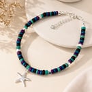Colourful Coastal Handmade Anklet
