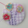 Flower Trio Pin-card