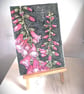 Original Foxglove Watercolour Painting, A5 Moody Botanical Art With Mount  - Image 5