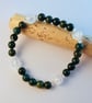 Bloodstone And Rock Crystal Bracelet - Handmade In Devon - Image 1