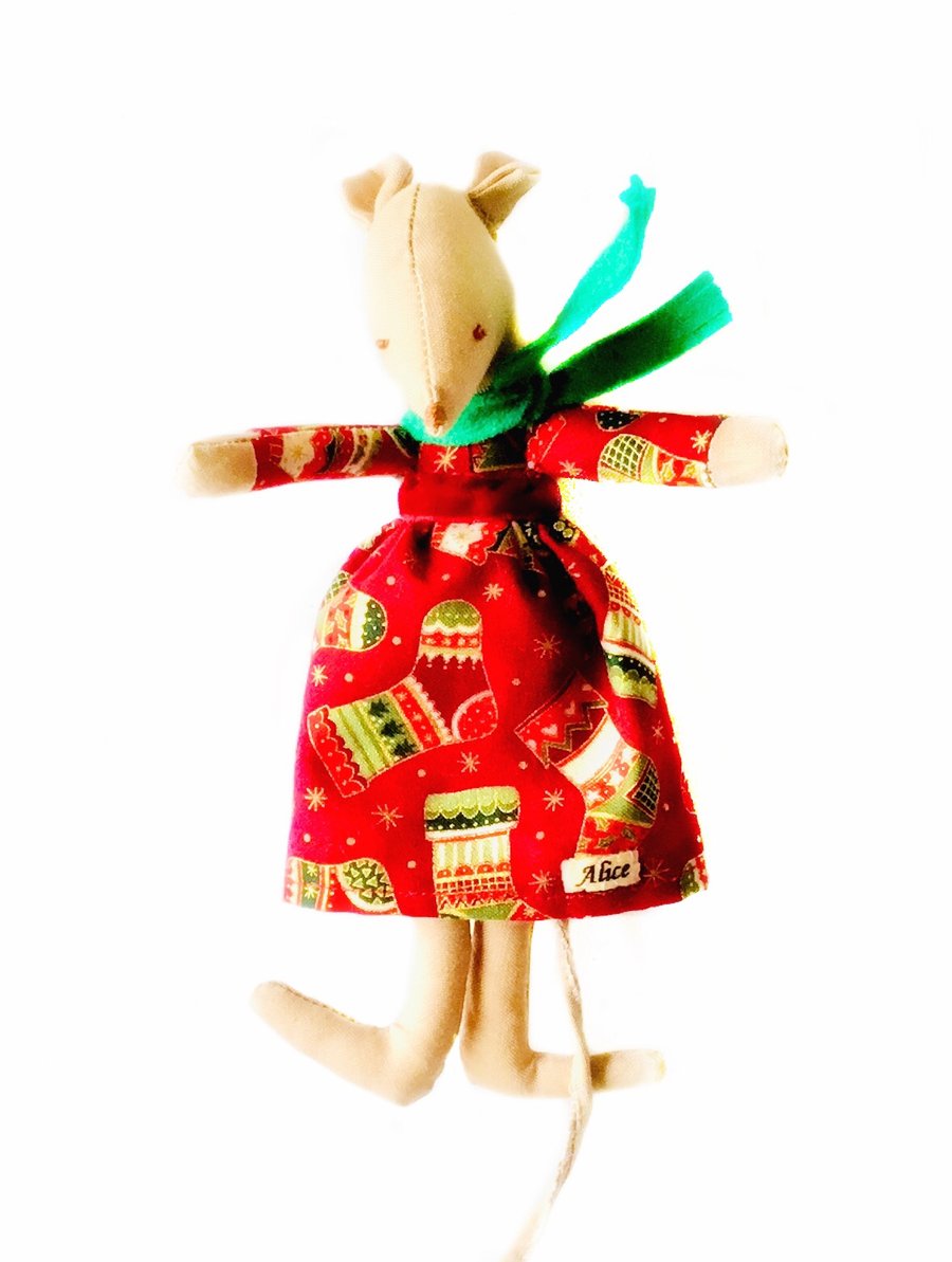 Reduced - Christmas Mouse - Alice