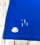 Woman's Organic Royal Blue cotton T-Shirt- Fill your cup top - Image 9
