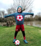 Knitting pattern for boys and girls Football Hoodie, 2-12 years - Image 1