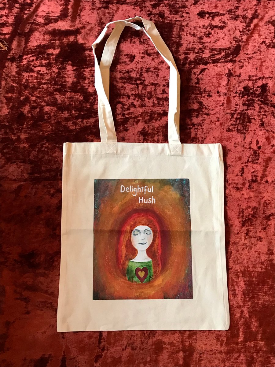 Cotton tote bag "Delightful hush"