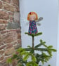 Embroidered Tree Top Fairy Decoration - Image 3
