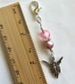 Beaded Bag Charm, Journal Planner Clip on Charms - Image 2