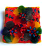 Fused Glass Rainbow Dish Flowers Handmade gift Floral Mothers day Mum - Image 3