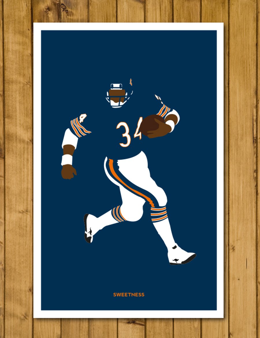 Chicago Bears - Walter Payton 'Sweetness' Poster - Various Sizes