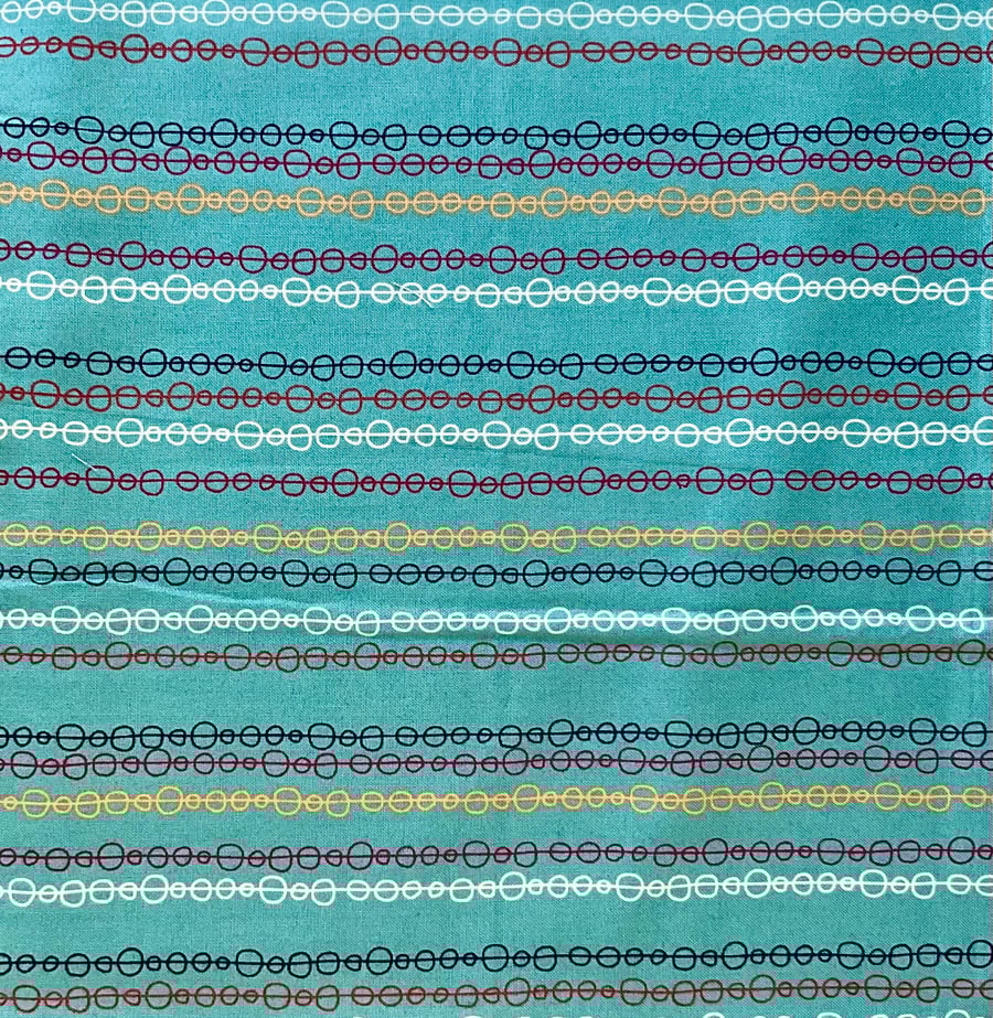 Turquoise Stripe Fat Quarter 