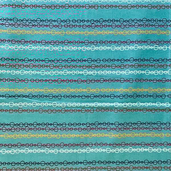 Turquoise Stripe Fat Quarter 