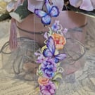 Butterfly Floral Bookmark
