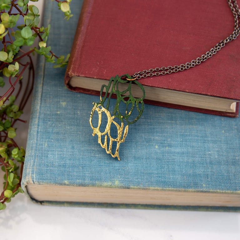 Laser Cut Fairytale Words Necklace
