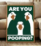 Funny Bathroom Decor, Are You Pooping Poster (Digital Download)