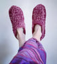 Raspberry Slipper Socks  - Image 4