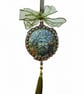 Handcrafted Green Man Bauble, Mythical Woodland Ornament