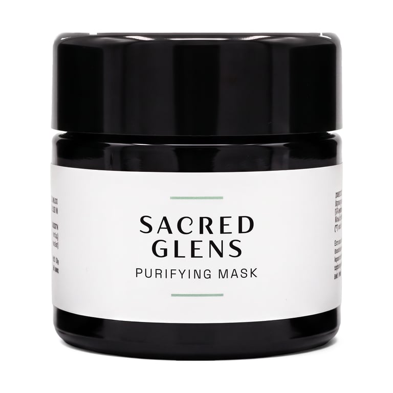 Handmade Clay Face Mask for Sensitive Skin - Green Clay & Sea Kelp - Highlands