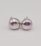 Sterling Silver Pebble Stud Earrings  - Image 1