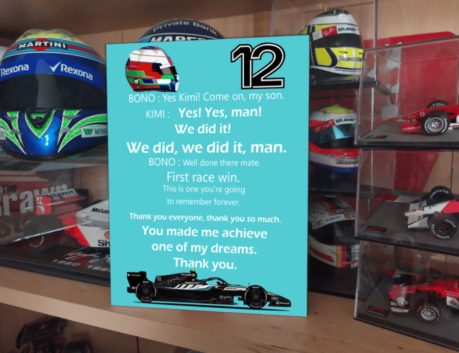 Kimi Antonelli F1 2026 Radio Messages F1 Metal Sign Plaque F1 Gift Wall Decor