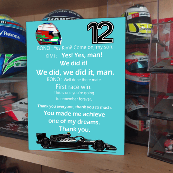 Kimi Antonelli F1 2026 Radio Messages F1 Metal Sign Plaque F1 Gift Wall Decor