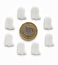 Pack of 8 halloween ghosts for glass fusing made with Bullseye 90coe glass - Image 4